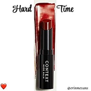 Context Skin Hard Time Brick Red Nude Lip Balm Full Size New
